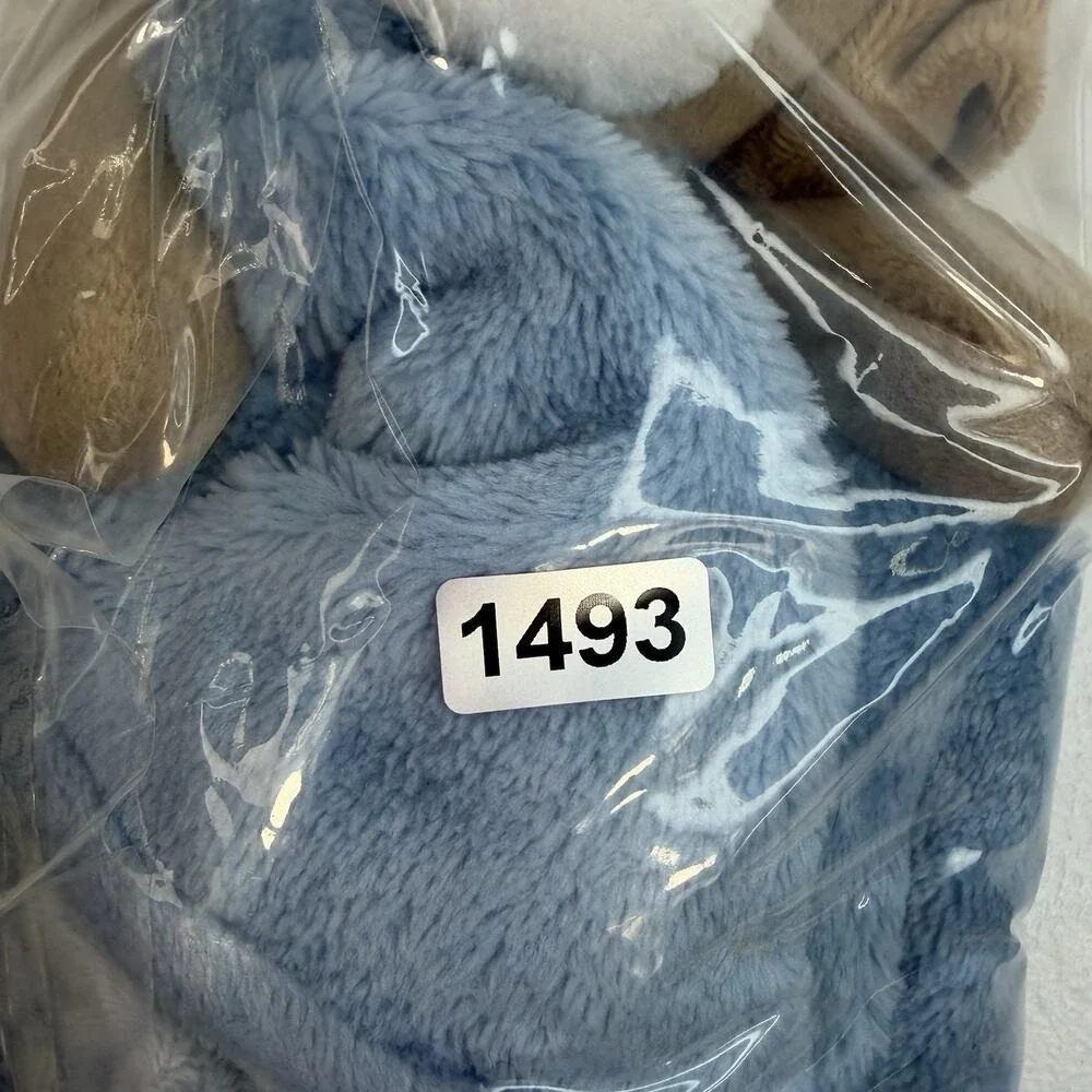 CARTER'S Brown Puppy Dog Blue Lovey Plush 2022 Baby Boy Security‎ Blanket
